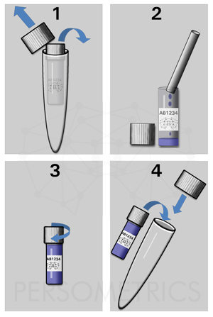 Providing a saliva sample using the passive drool method