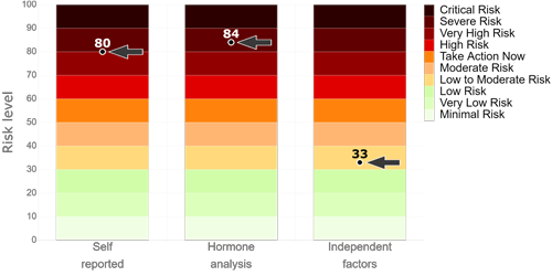 Example interpretation from the Persometrics stress report
